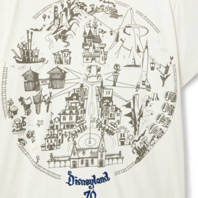 Disneyland Resort 70周年記念シャツ Disneyland 70th Anniversary Logo Spirit Jersey for Adults