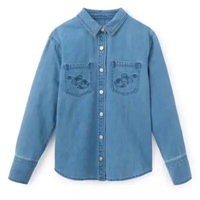 Minnie Mouse Nautical Ladies' Denim Shirt