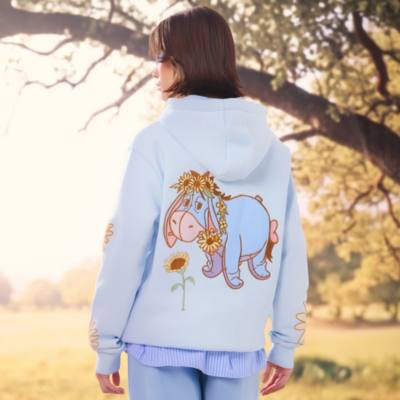 Haut Bourriquet &agrave; capuche au style estival fleuri pour femmes, Winnie l'Ourson