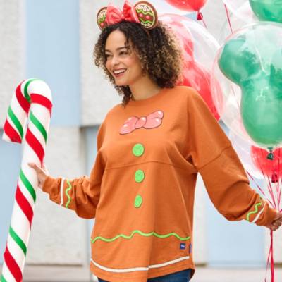 Walt Disney World Mickey Mouse Gingerbread Spirit Jersey For Adults, Disney Eats