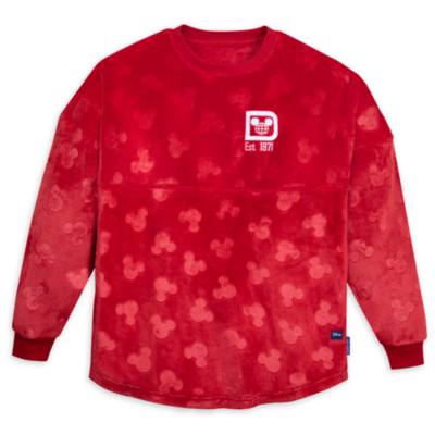 Felpa adulti con silhouette di Topolino rossa Walt Disney World Spirit Jersey