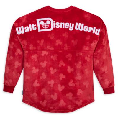 Felpa adulti con silhouette di Topolino rossa Walt Disney World Spirit Jersey