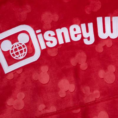 Felpa adulti con silhouette di Topolino rossa Walt Disney World Spirit Jersey
