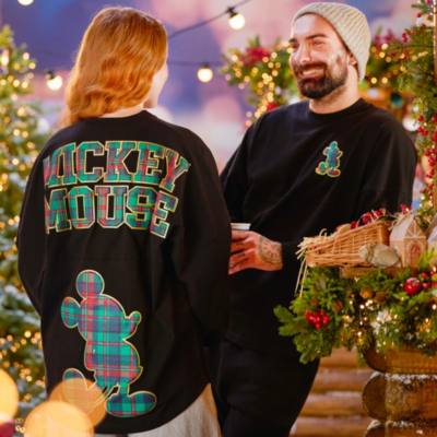 Sudadera universitaria cuadros Mickey Mouse para adultos, Spirit Jersey