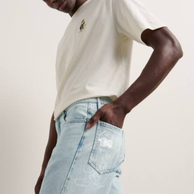 Disney x KARL LAGERFELD Men's Straight Leg Jeans