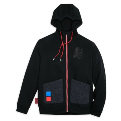 Darth Vader Zip Front Hooded Sweatshirt For Adults, Star Wars