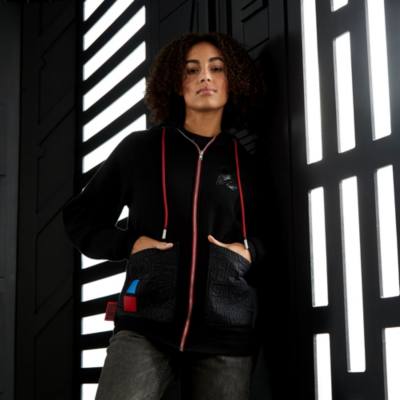 Darth Vader Zip Front Hooded Sweatshirt For Adults, Star Wars