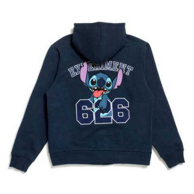 Stitch Zip Front Hooded Sweatshirt For Adults, Lilo & Stitch