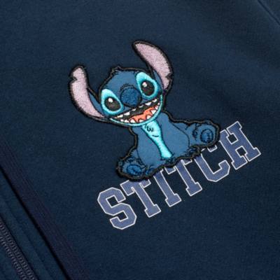 Stitch Zip Front Hooded Sweatshirt For Adults, Lilo & Stitch