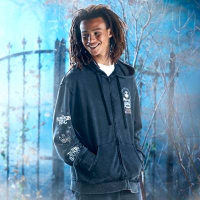 Sudadera capucha Jack Skellington cremallera frontal para adultos, Pesadilla antes de Navidad, Tim Burton