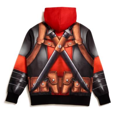 Sudadera con capucha para adultos traje Deadpool, Deadpool y Lobezno