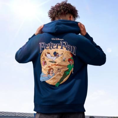 Peter Pan Zip Front Hooded Sweatshirt For Adults