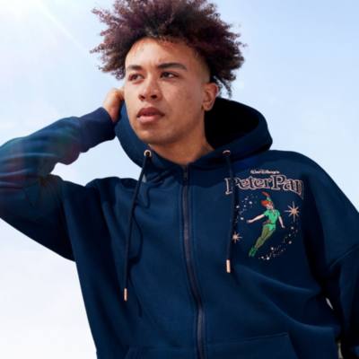 Peter Pan Zip Front Hooded Sweatshirt For Adults