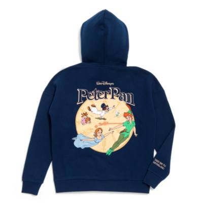 Peter Pan Zip Front Hooded Sweatshirt For Adults