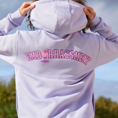 Embarrassment Purple Hooded Sweatshirt For Adults, Inside Out 2