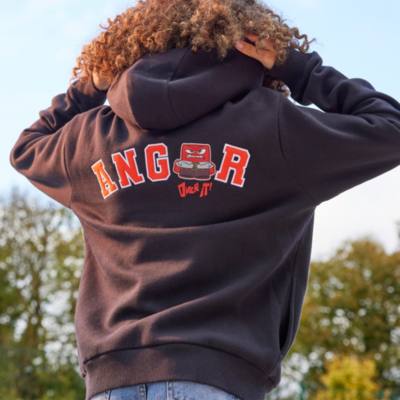 Anger Grey Hoodie For Adults, Inside Out 2