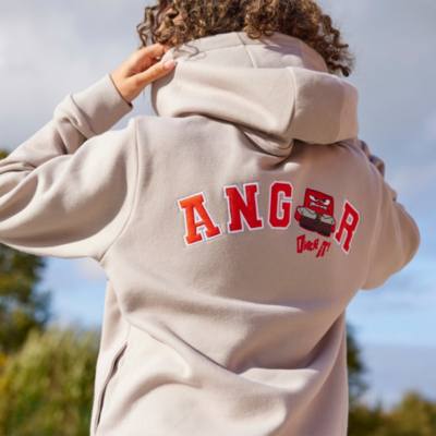 Anger Taupe Hoodie For Adults, Inside Out 2