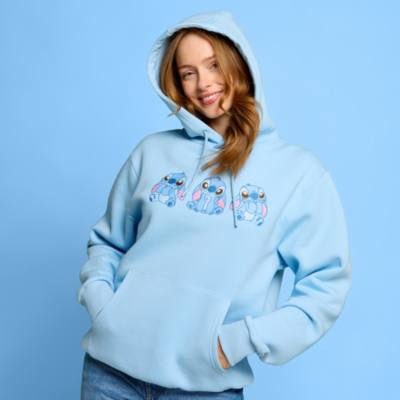 Sweat-shirt Stitch &agrave; capuche pour adultes, Lilo & Stitch