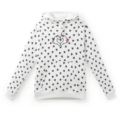 Haut Mickey et coeur &agrave; capuche
