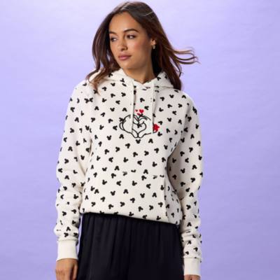 Haut Mickey et coeur &agrave; capuche