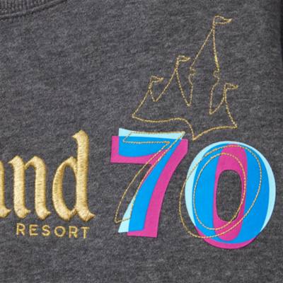Mickey Mouse and Friends Disneyland Resort 70th Anniversary Sweatshirt for Adults