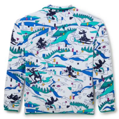 Columbia Mickey Mouse Men's White Fleece Pullover Jacket