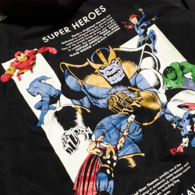 Marvel Comics Super Heroes and Super Villains Zip Front Jacket For Adults