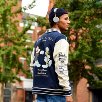 Mickey Mouse and Donald Duck Varsity Jacket For Adults
