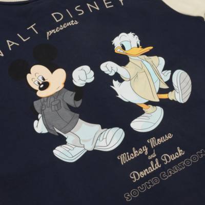 Mickey Mouse and Donald Duck Varsity Jacket For Adults