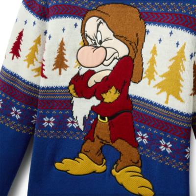 Grumpy Christmas Jumper for Adults, Snow White and the Seven Dwarfs