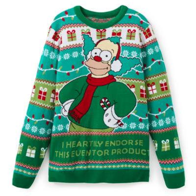 Krusty the Clown Christmas Jumper for Adults, The Simpsons