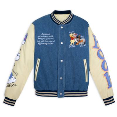 phoo Disney Vintage バーシティジャケット Winnie the pooh denim