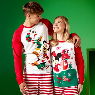 Pijama algod&oacute;n Mickey Mouse y Pato Donald para adultos, Holiday Cheer