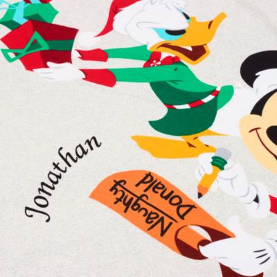 Pijama algod&oacute;n Mickey Mouse y Pato Donald para adultos, Holiday Cheer