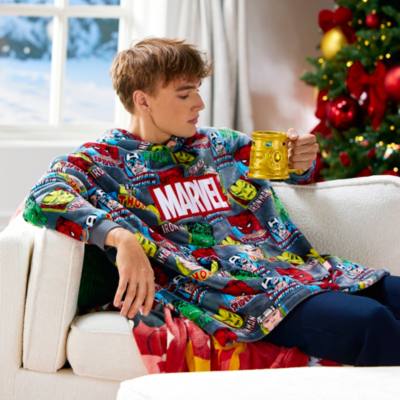 Marvel Comics Oversized Lounge Hooded Top For Adults