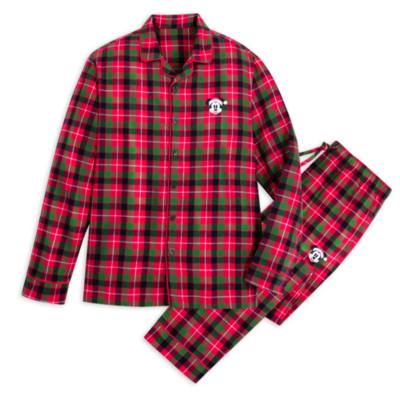 Mickey Mouse Festive Plaid Men's Pyjamas