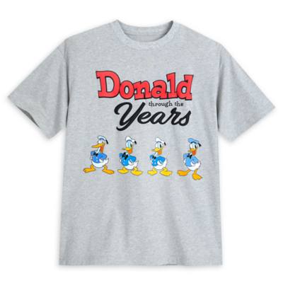Donald Duck Through the Years 90th Anniversary T-Shirt For Adults