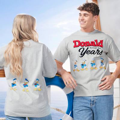 Donald Duck Through the Years 90th Anniversary T-Shirt For Adults