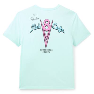 Flo&rsquo;s V8 Caf&eacute; Blue T-Shirt for Adults, Disney Pixar Cars