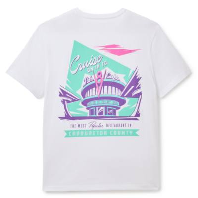 Camiseta blanca Caf&eacute; V8 de Flo para adultos, Disney Pixar Cars