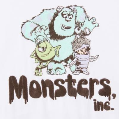 Maglietta bianca adulti Monsters & Co.