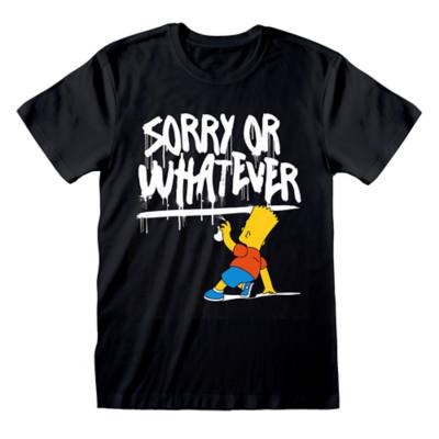 Bart Simpson 'Sorry or Whatever' T-Shirt For Adults, The Simpsons