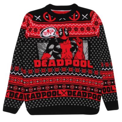 Deadpool Festive Jumper For Adults