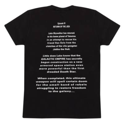Star Wars: Return of the Jedi Opening Crawl T-Shirt For Adults