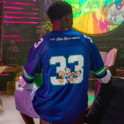 The Big Bad Wolf Sports Jersey for Adults, Three Little Pigs