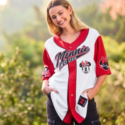 Minnie Mouse Baseball Shirt For Adults