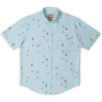 RSVLTS Up 'Going Up' Stretch Men's Short Sleeve Seersucker Shirt