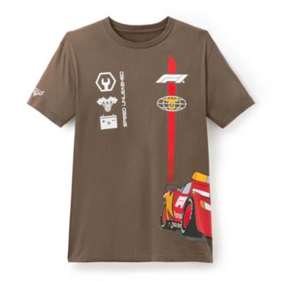 Disney and Pixar&rsquo;s Cars with Formula 1 Lightning McQueen Graphic T-Shirt