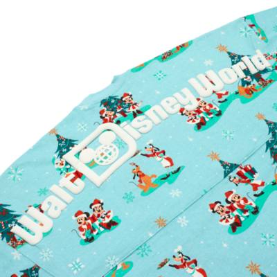 Walt Disney World, sudadera universitaria estampado integral navide&ntilde;o Mickey y sus amigos para adultos, Spirit Jersey