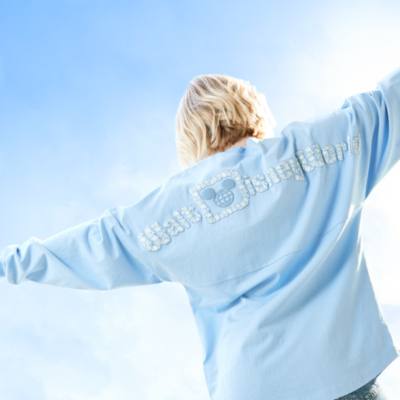 Walt Disney World, sudadera universitaria Blue Hydrangea Colour Story para adultos, Spirit Jersey